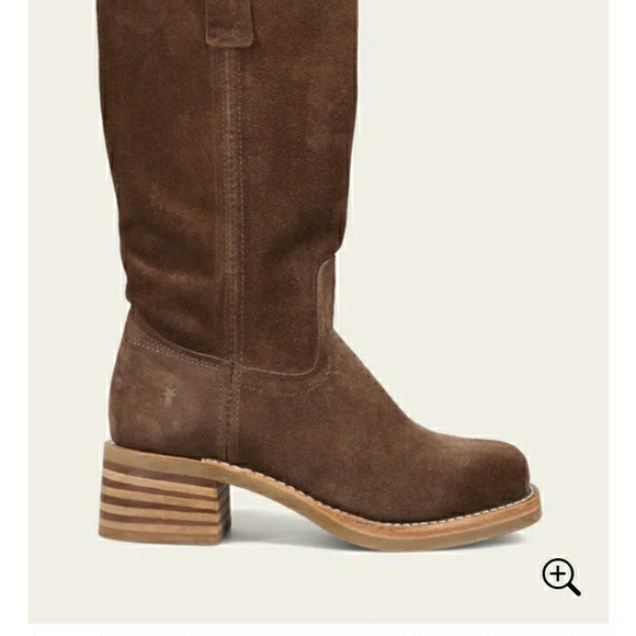 NWT WOMENS SIZE 9 FRYE CAMPUS 12R BOOTS IN BROWNIE - Picture 2 of 7